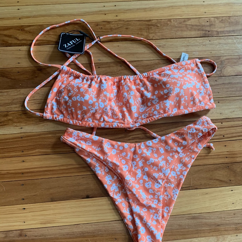Orange Zaful bikini - small never worn with tags